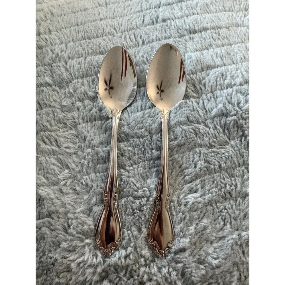 Oneida Stainless Chateau 2 Spoons - Picture 1 of 8